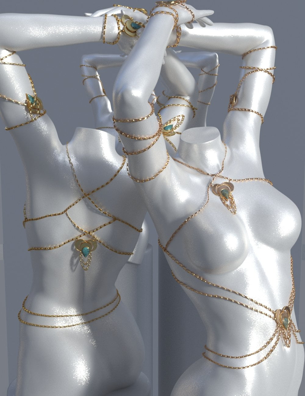 Body Chains 3 for Genesis 3 and 8.1 Females