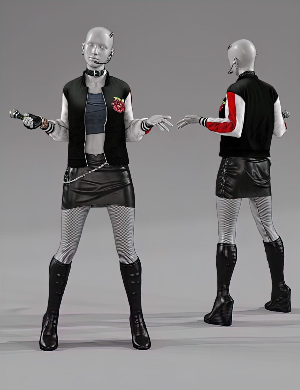 dForce Poison Love Outfit for Genesis 8 and 8.1 Females