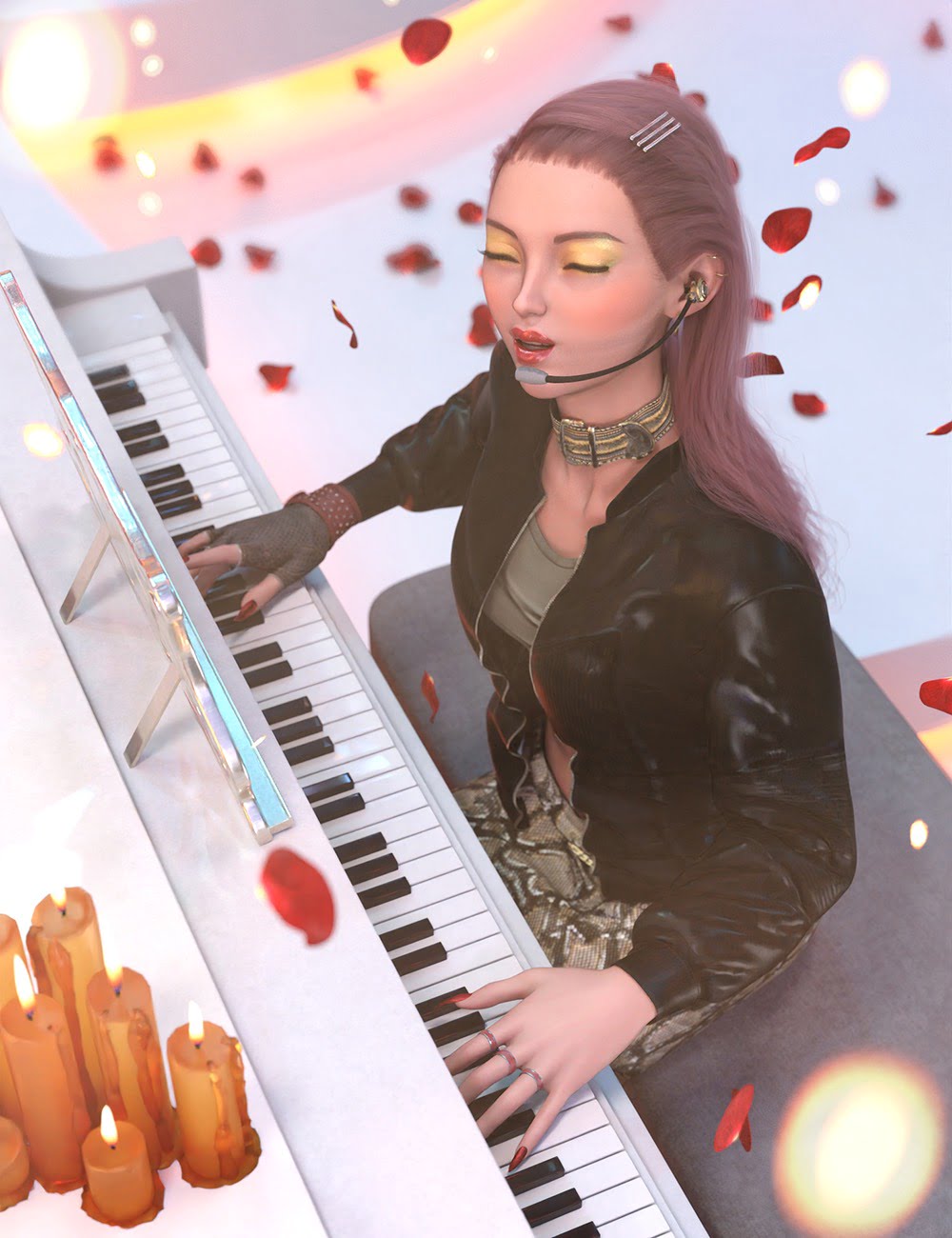 dForce Poison Love Outfit Textures