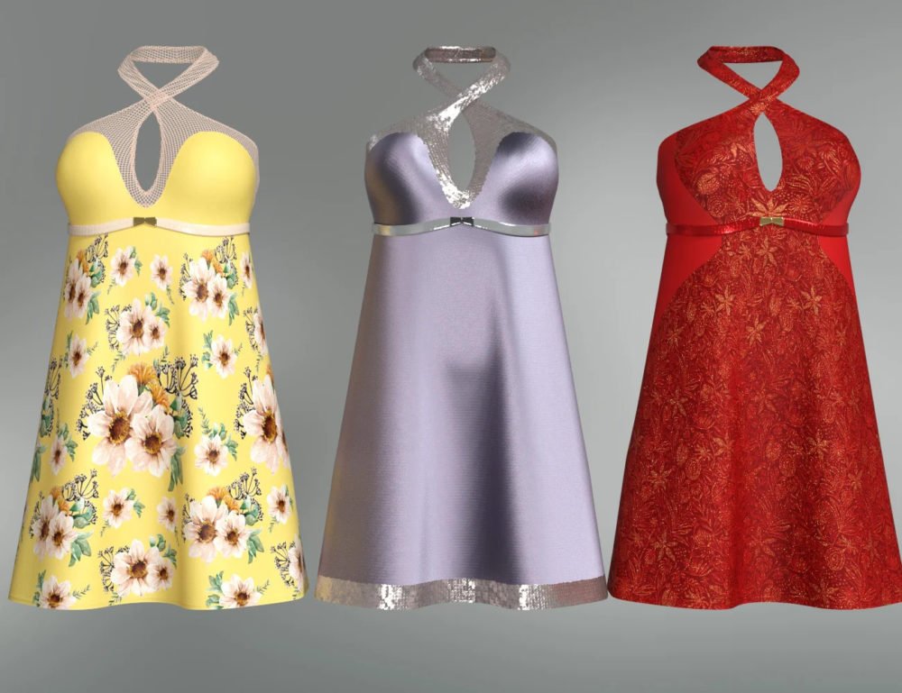 dForce Fleur Outfit and Jewelry for Genesis 8 Female(s)