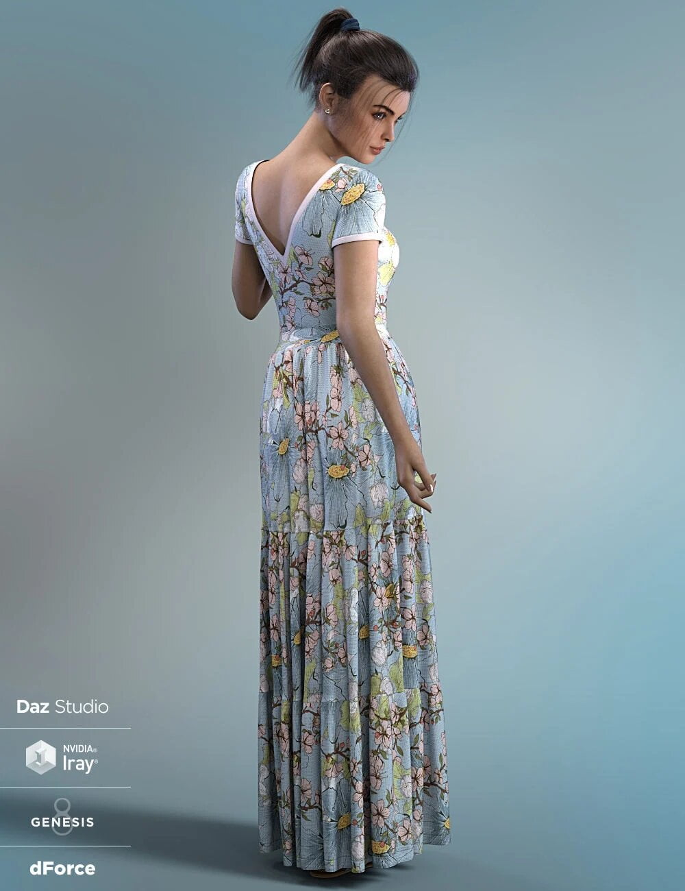dForce Trudie Outfit for Genesis 8 and 8.1 Females