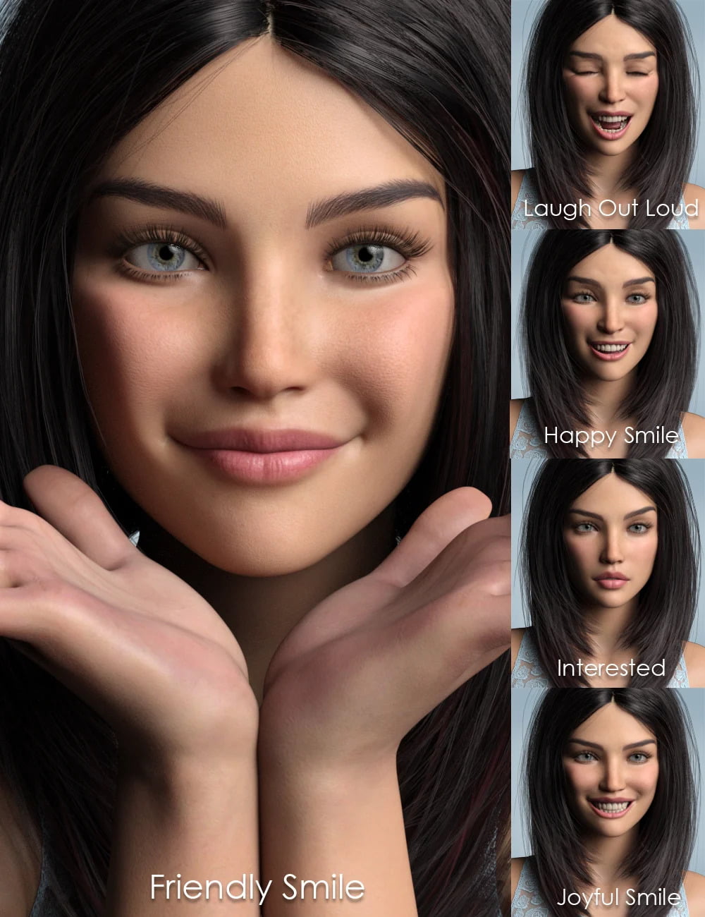 Every Day Emotions for Genesis 8.1 Female