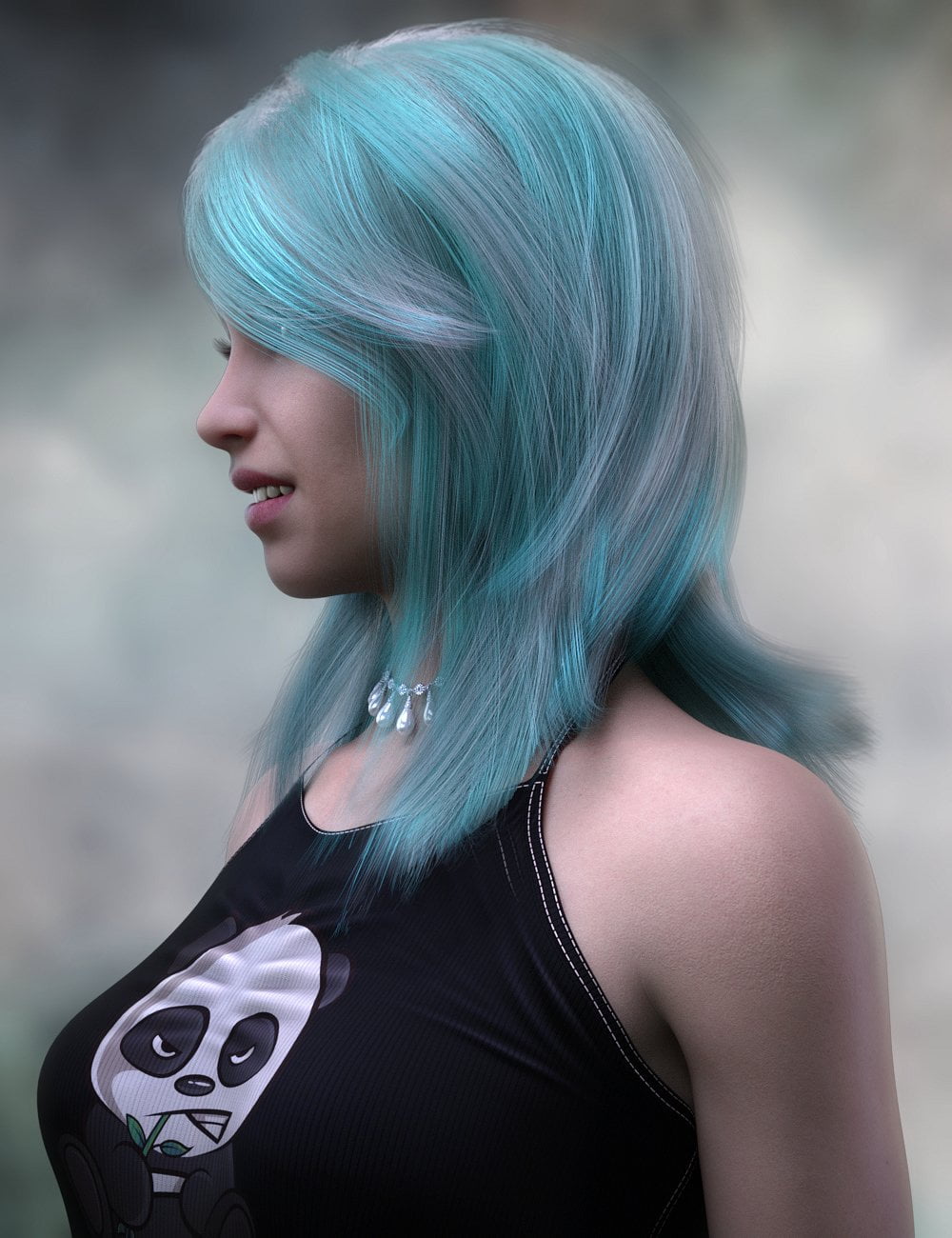 Mallory Hair for Genesis 8 and 8.1 Females