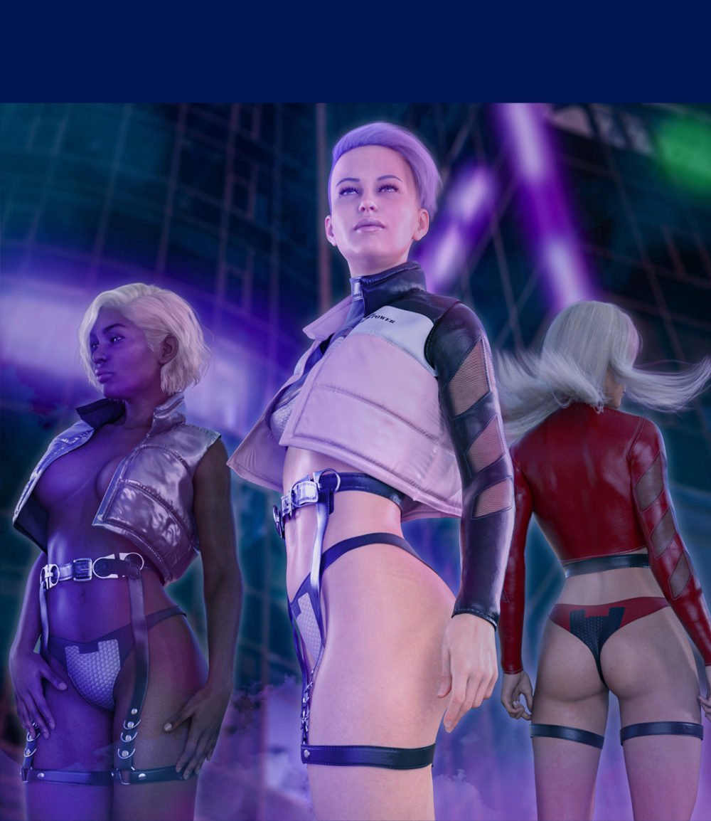 Midnight Runner dForce outfit for Genesis 8&8.1 Female