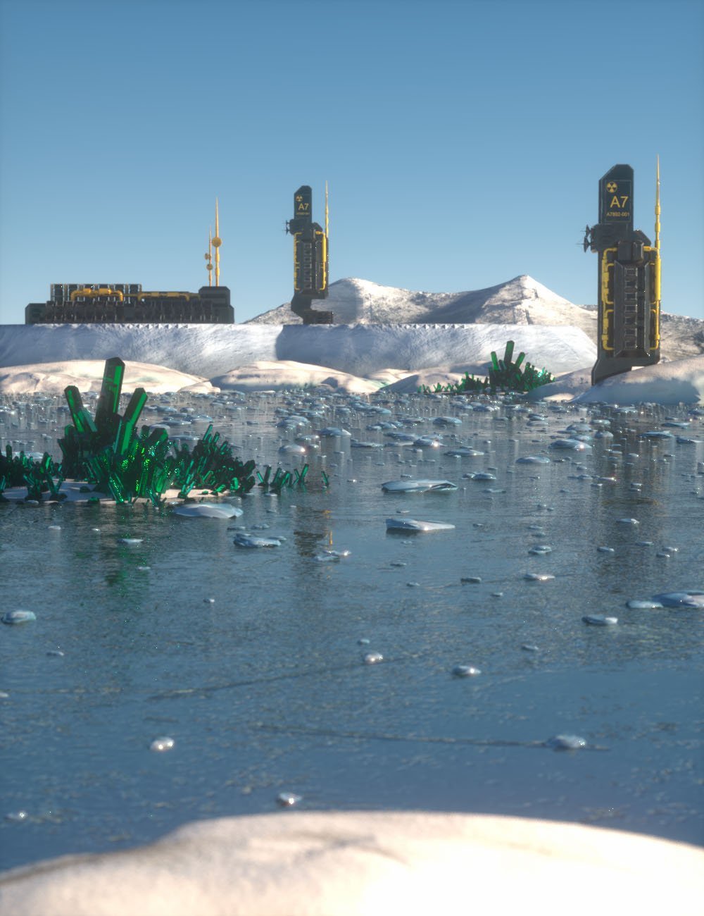 The Ice World Of Eros Prime Environment