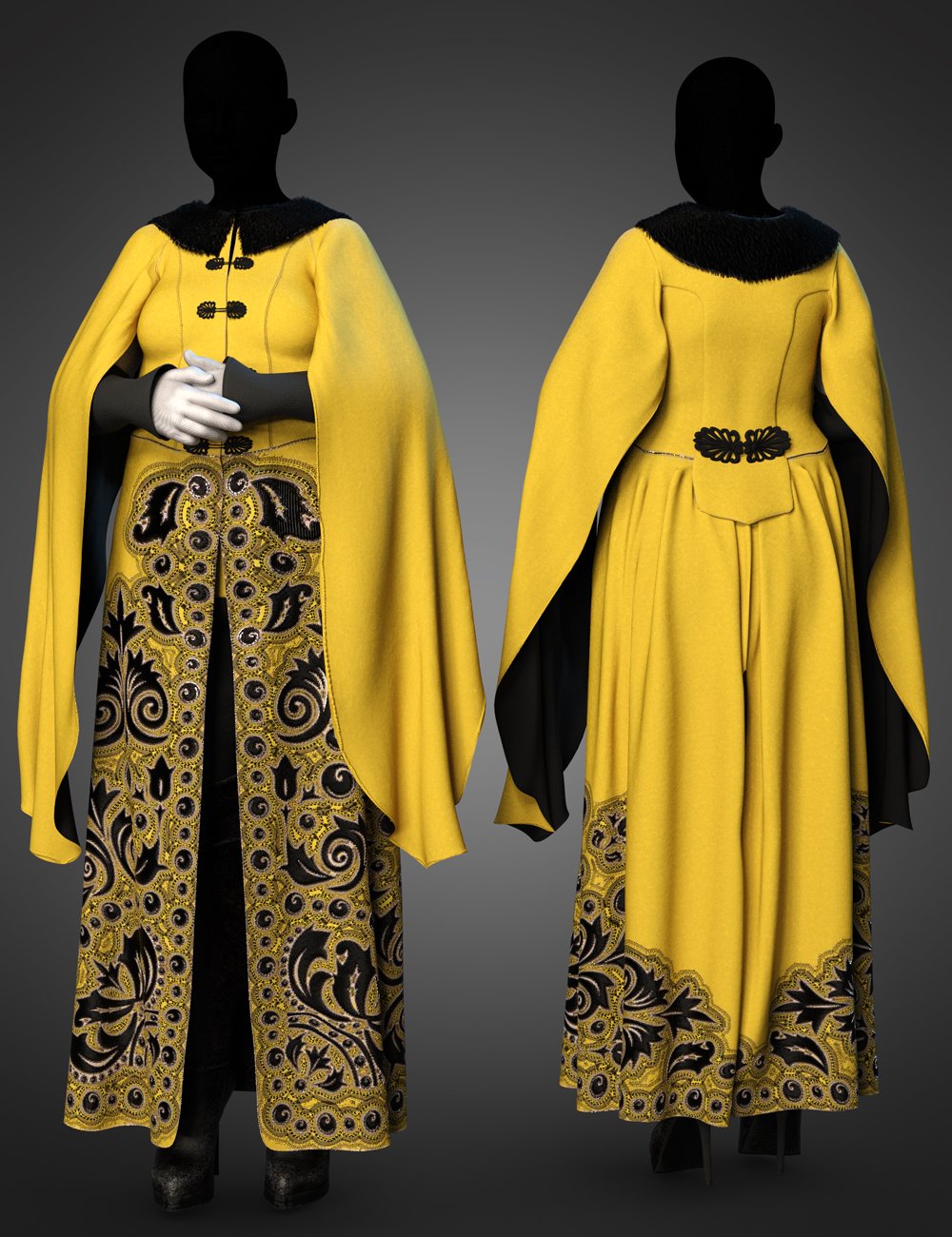 dForce Winter Splendor Outfit Textures