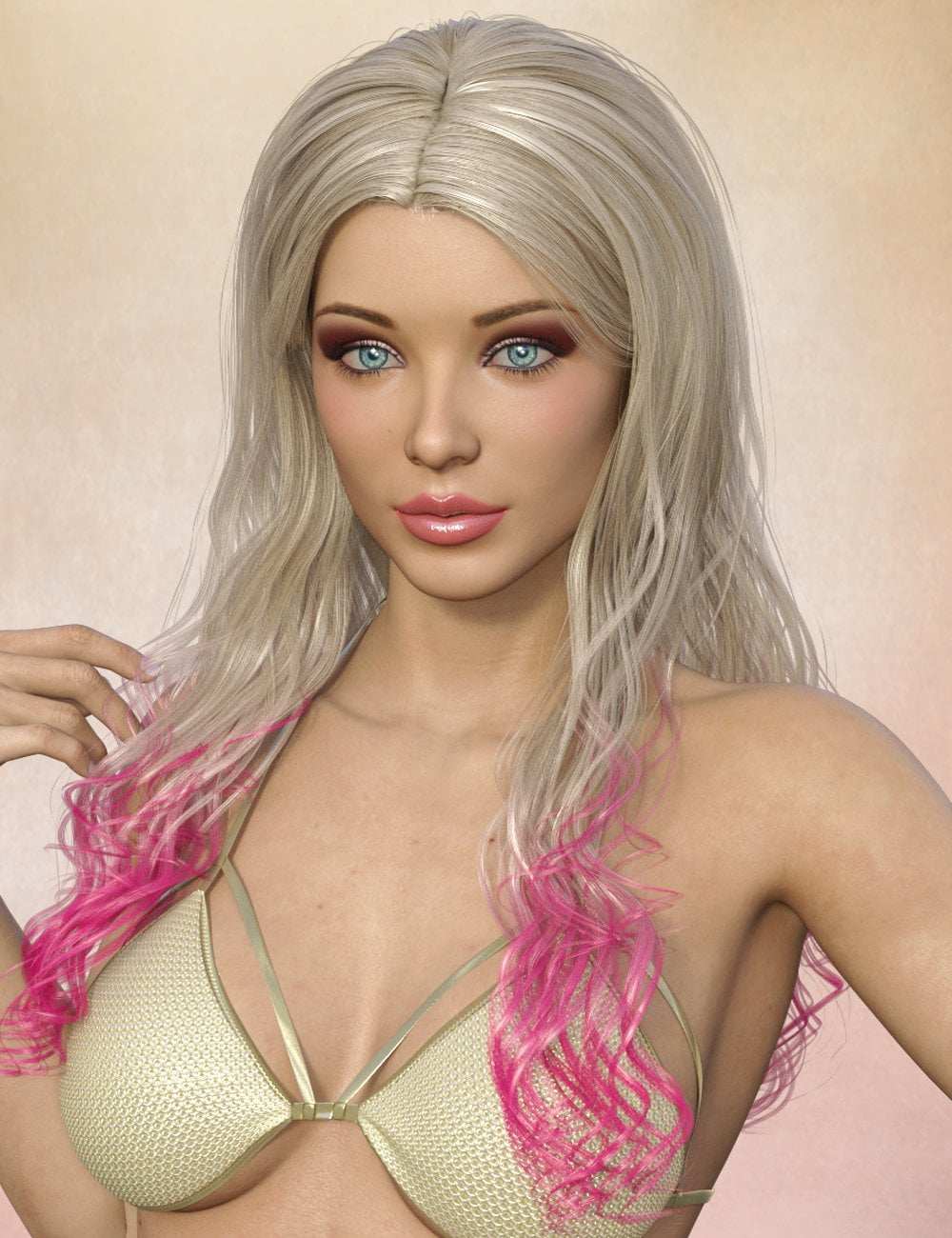 Wrestling Goddess Outfit and Hair for Genesis 8 and Genesis 8.1 Females