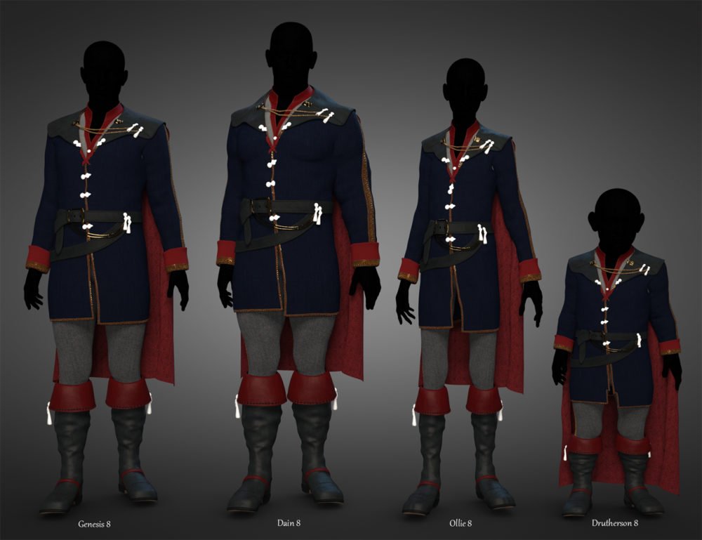 dForce Charming Ever After Outfit for Genesis 8.1 Males