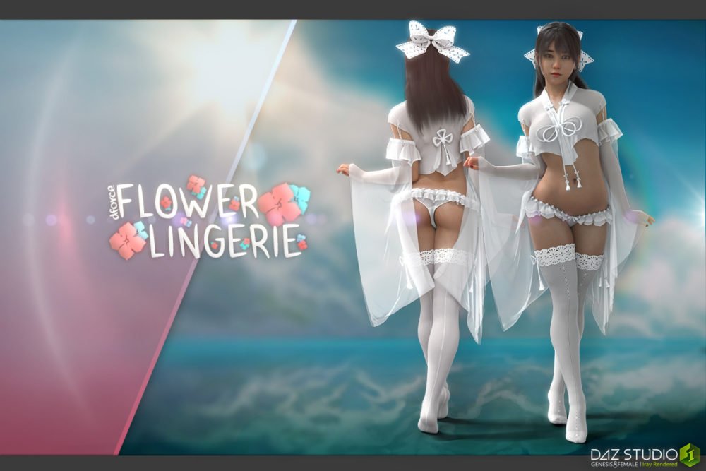 dForce Flower Lingerie G8F