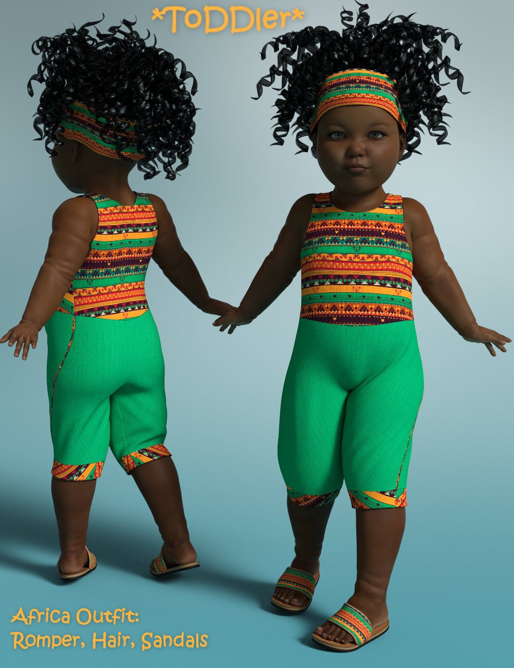 Toddler - Africa Outfit G8F