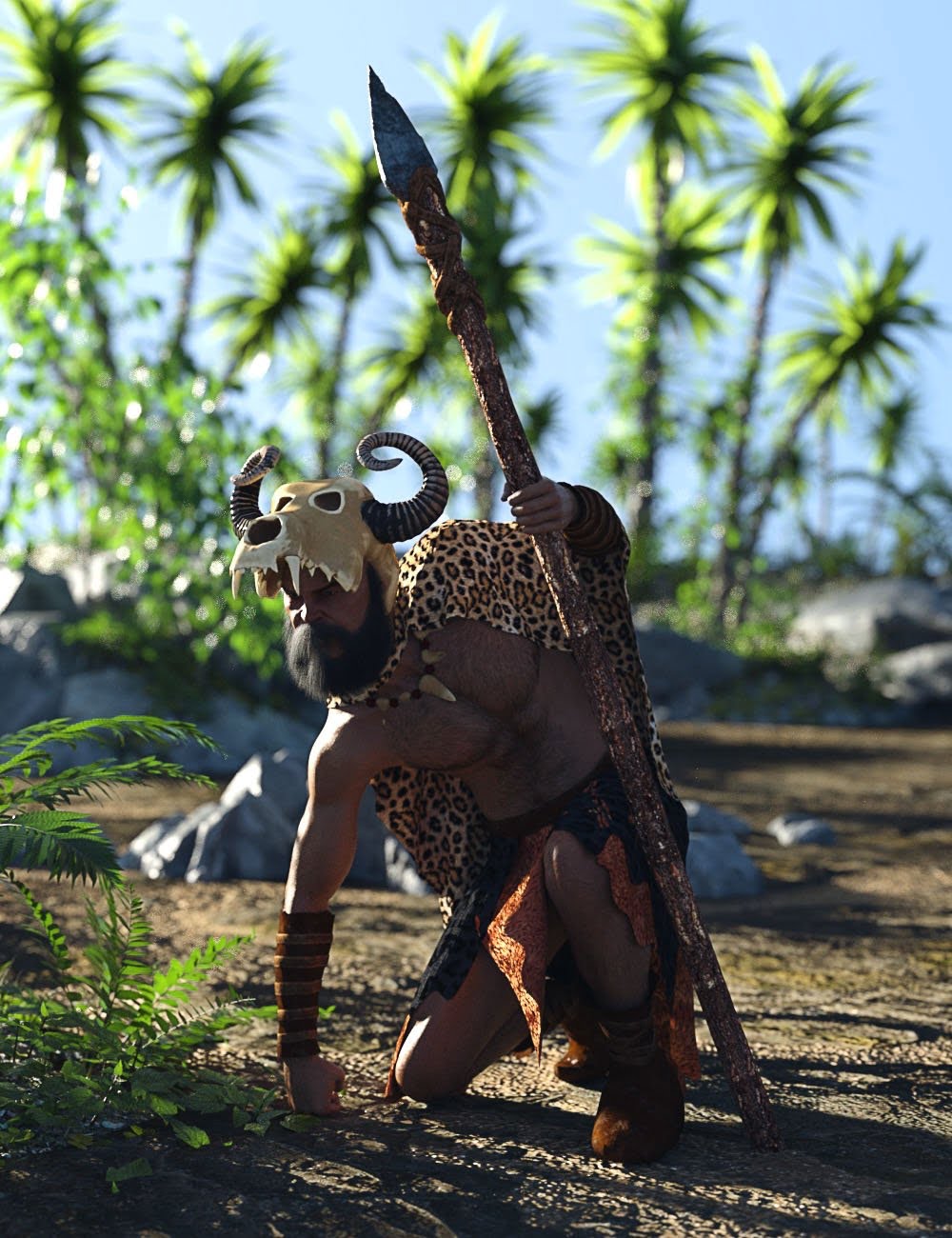 dForce Wild Man Outfit for Genesis 8 Male
