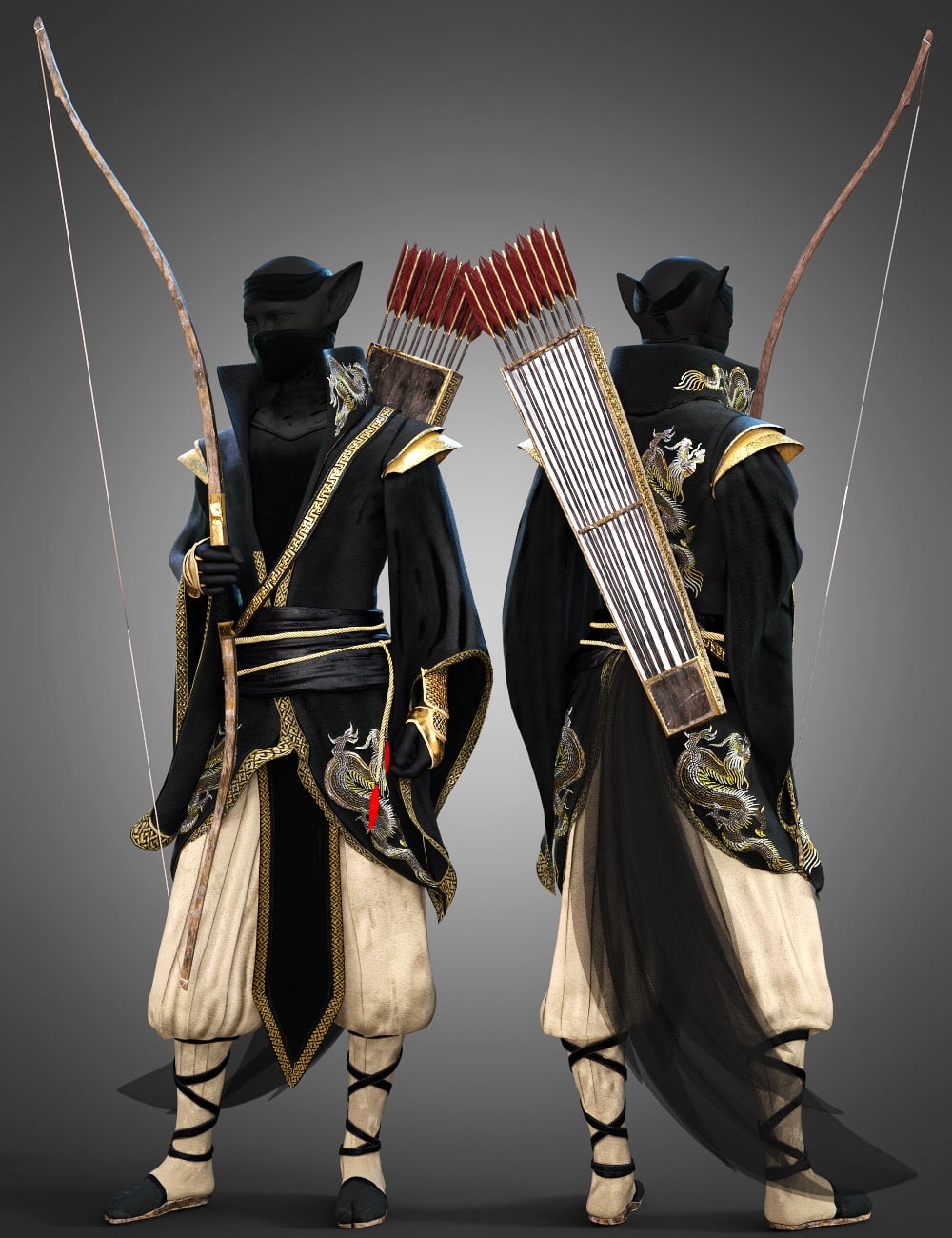 dForce Torikku Outfit Textures