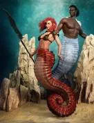 Seahorse Tails for Genesis 8.1 Males and Females