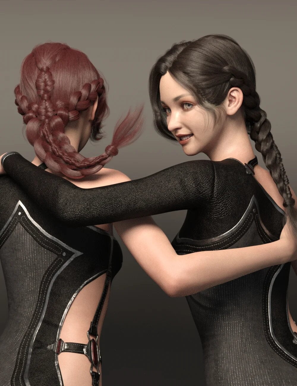 Cui and Cui Hair with Expressions for Genesis 8.1 Female