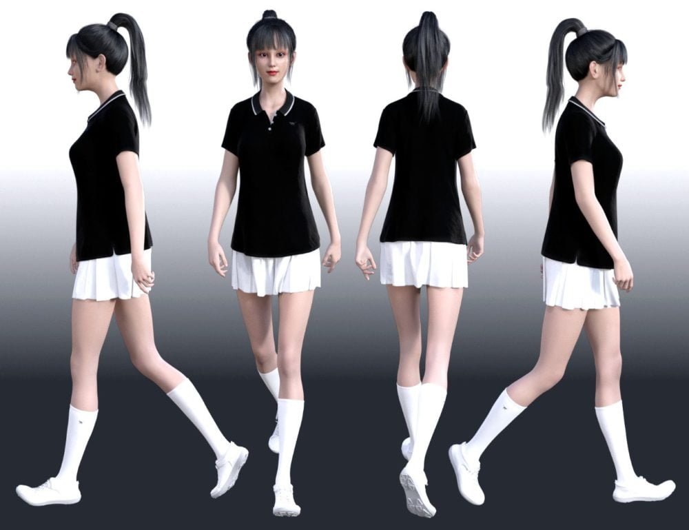 dForce Everyday Polo Style Outfit for Genesis8 Females