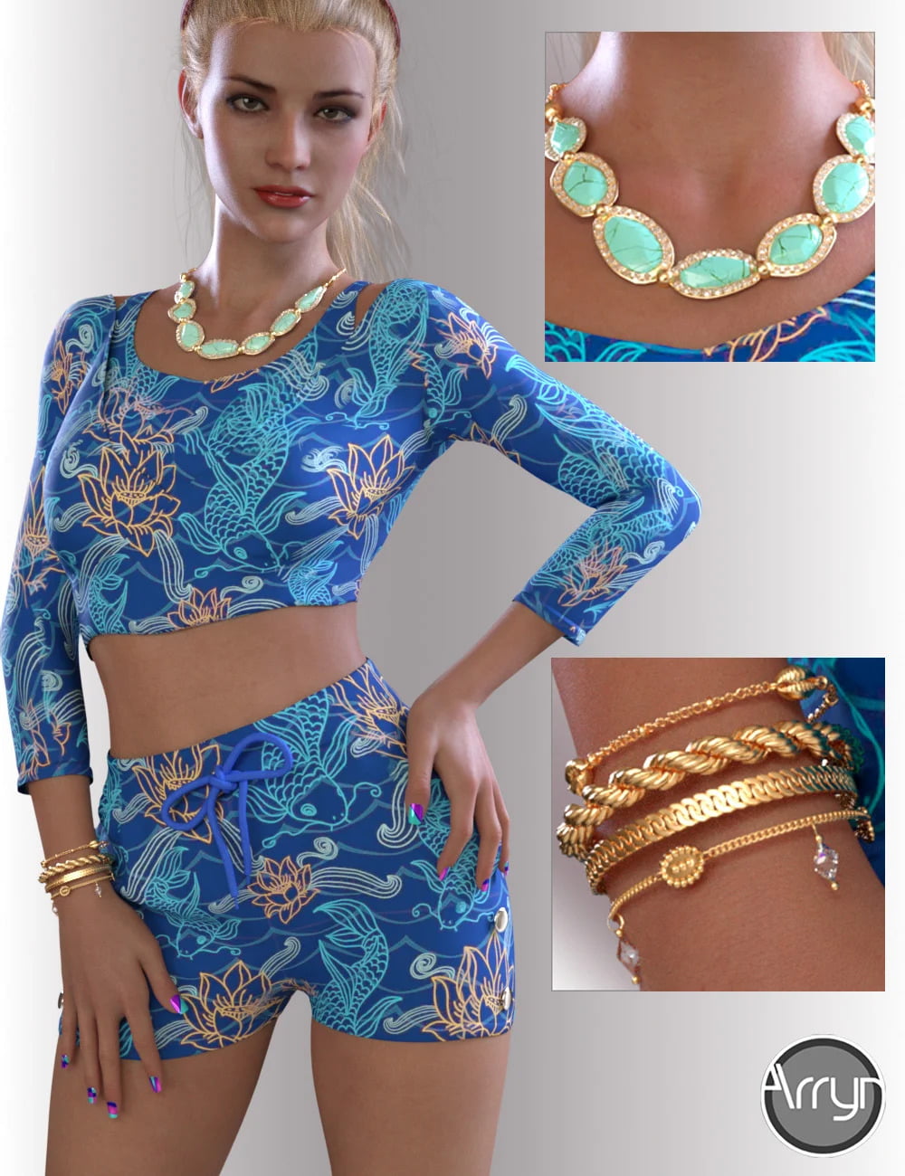 dForce Juliet Homewear for Genesis 8.1 Females