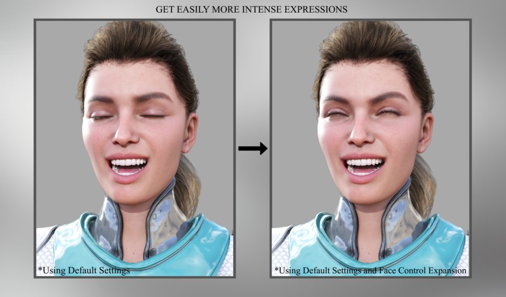 Face Control Expansion for Genesis 8.1 Female