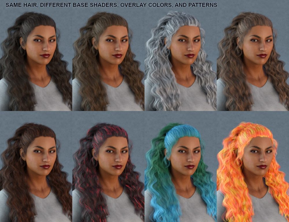 FSL Realistic Hair Shaders for Iray and Filament ⋆ Freebies Daz 3D