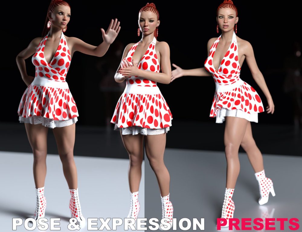 It Girl Poses and Expressions for Genesis 8.1 Females