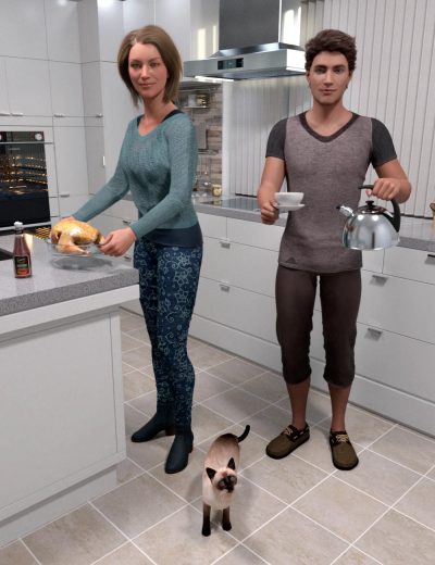 modernhouse2posesforgenesis800maindaz3d-3