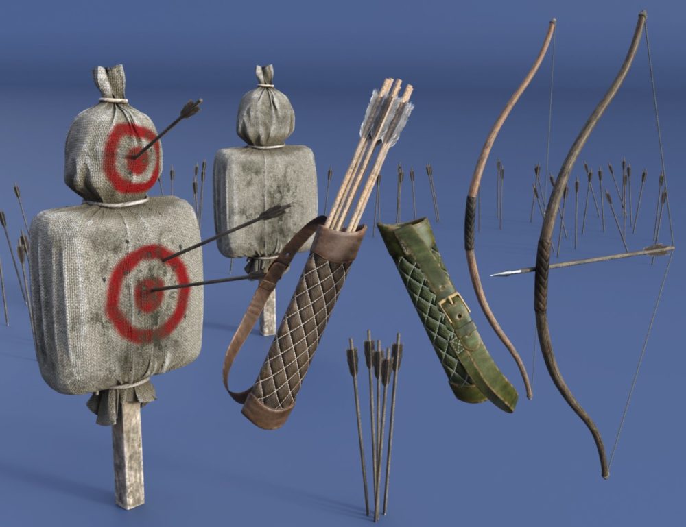 Really Cool Bow and Arrow Poses for Genesis 8.1 Male