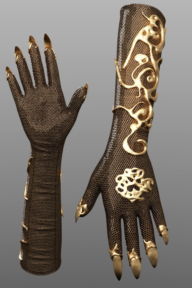 Countess Gloves for Genesis 8 Female