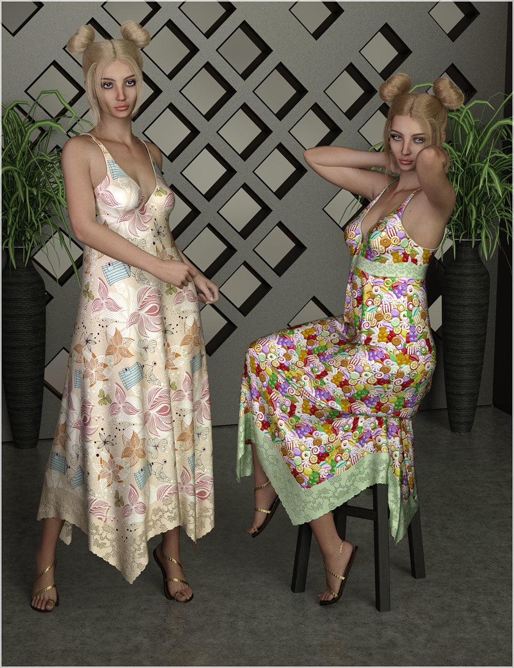 Feminine for dForce - Sundress for G8F