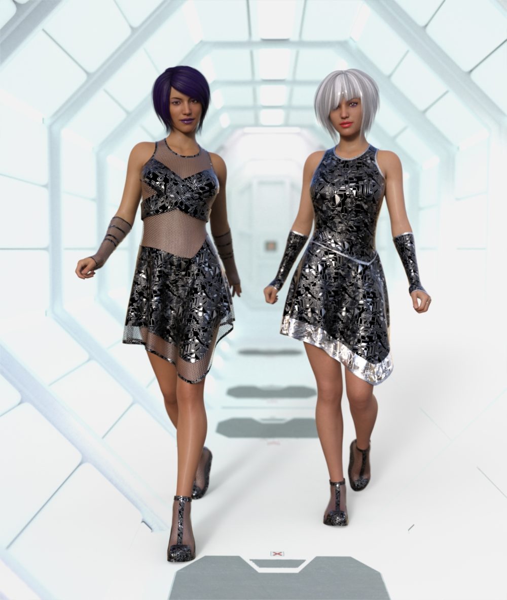 Texture Expansion for Cyber Dress for G8F