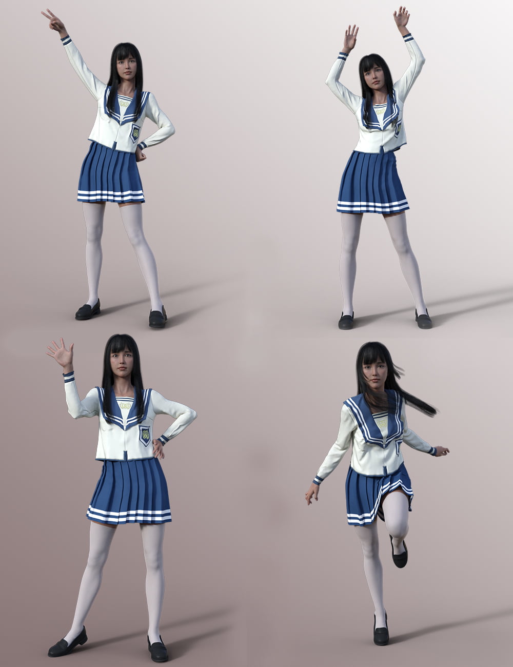 SC dForce JK Sailor Suit and 25 Pose For Genesis 8 Females