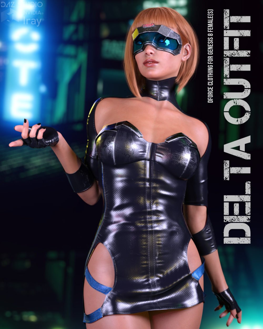 dForce Delta Outfit for Genesis 8 Females
