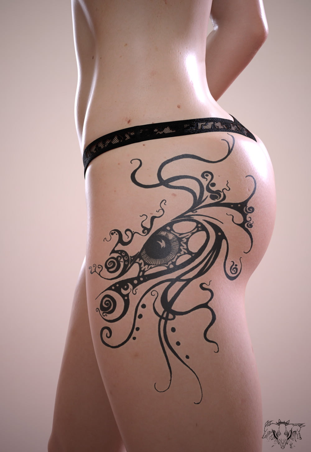 Pack tatouage pour G8F - Leg tattoos for G8F