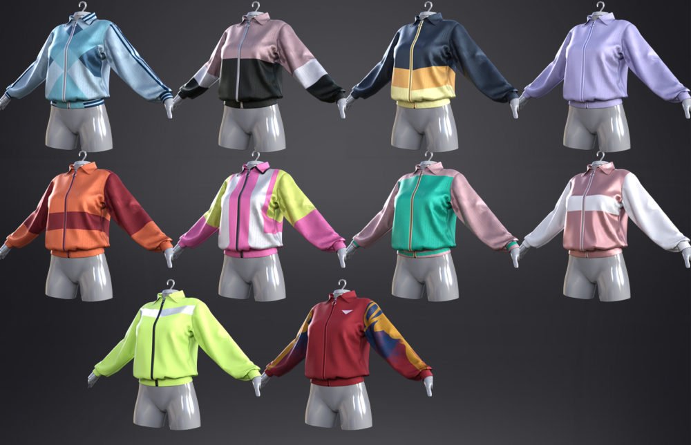 dForce Track Suit outfit for Genesis 8 & 8.1 Females