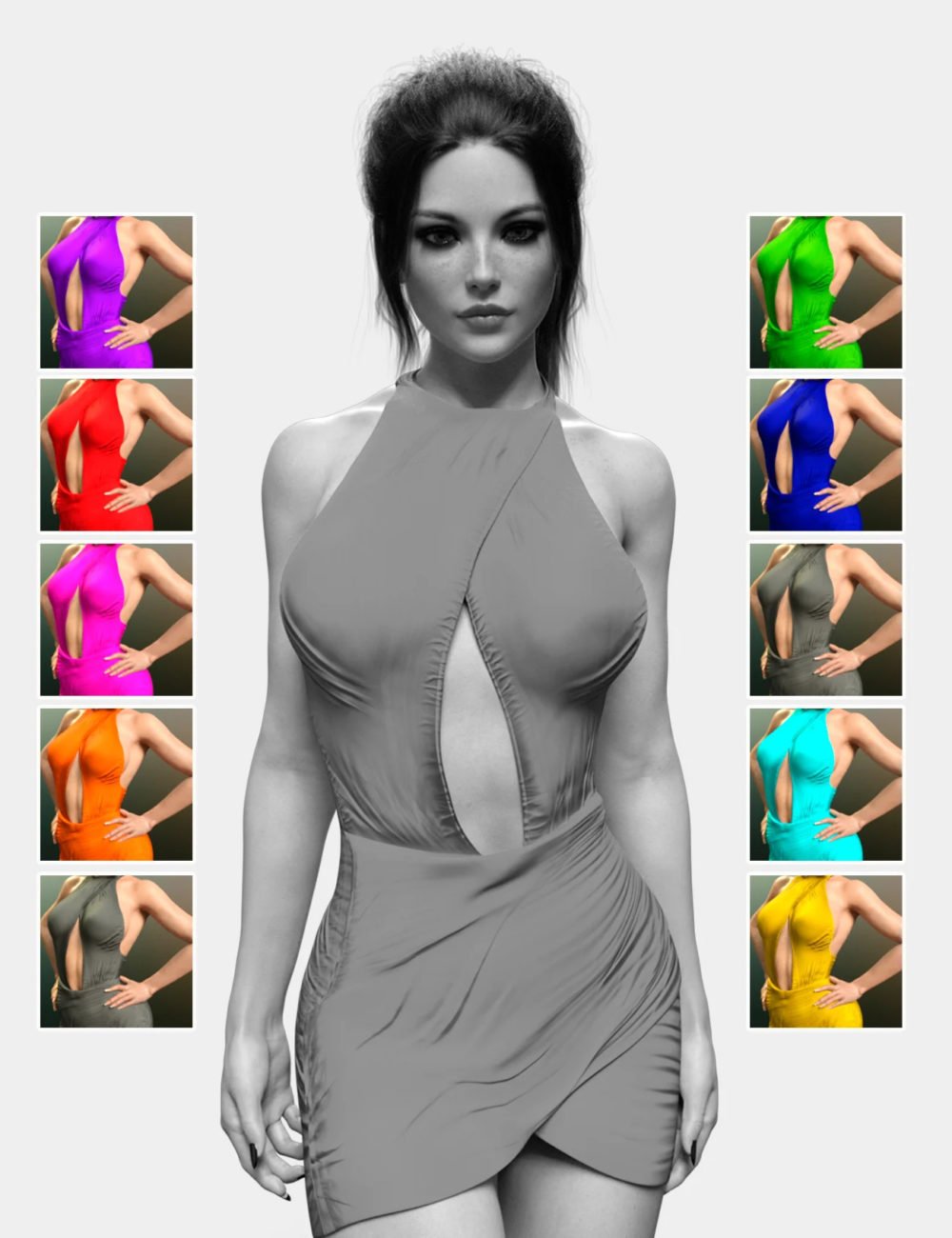 X-Fashion Flirty Dress for Genesis 8 Female(s)