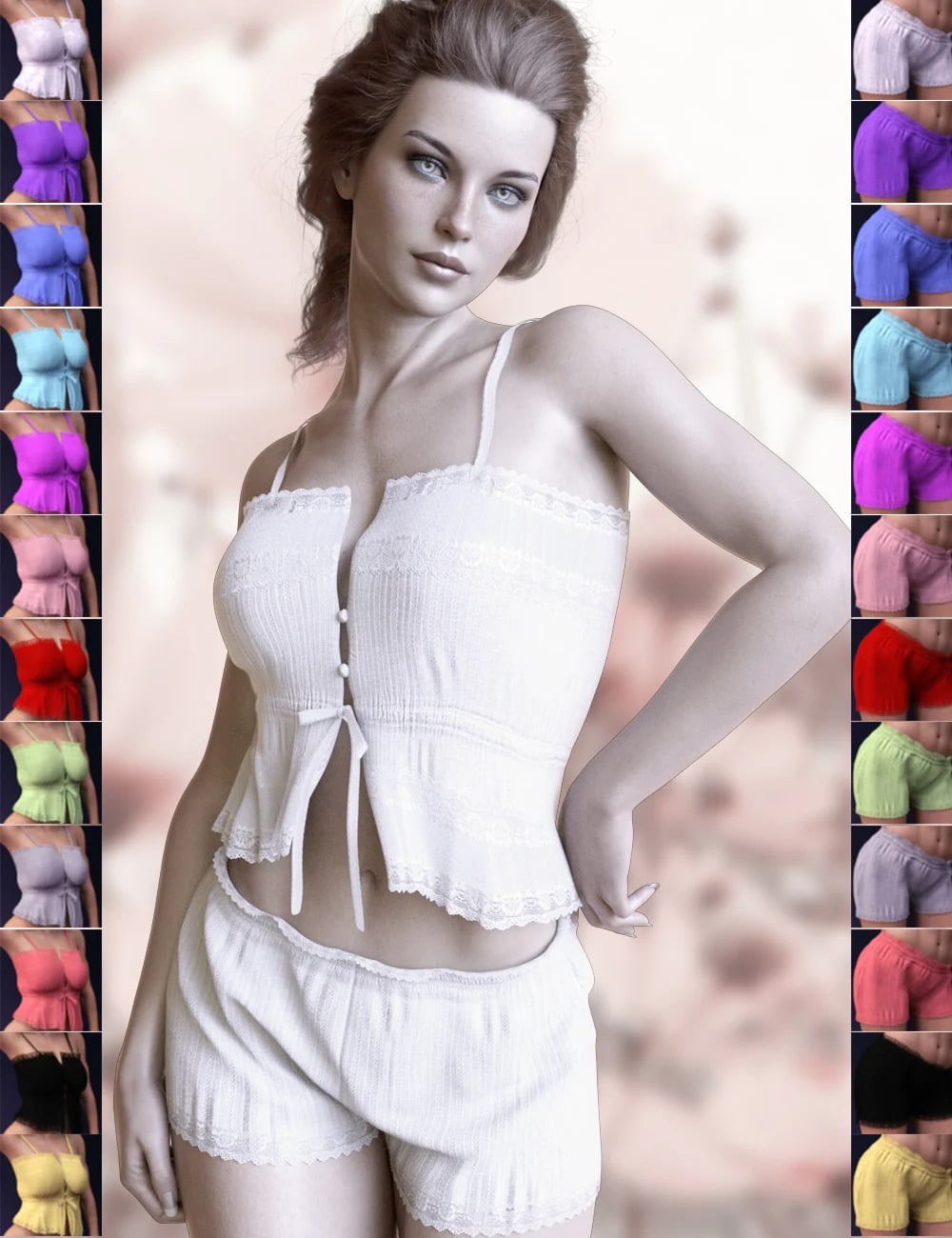 X-dForce Fashion Lace Details Set for Genesis 8 and 8.1 Females