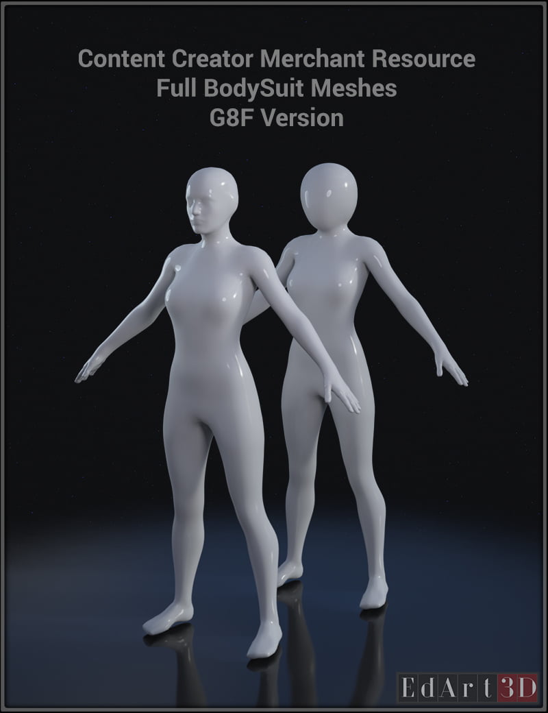 Full Body Suit Meshes for G8F - Content Creator MR
