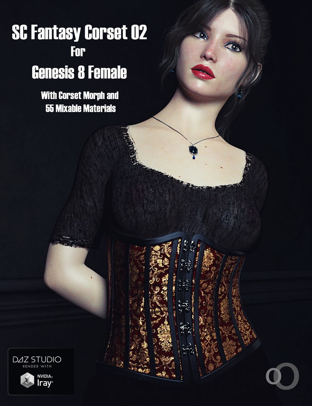 SC Solo Fantasy Corset 02 for Genesis 8 female
