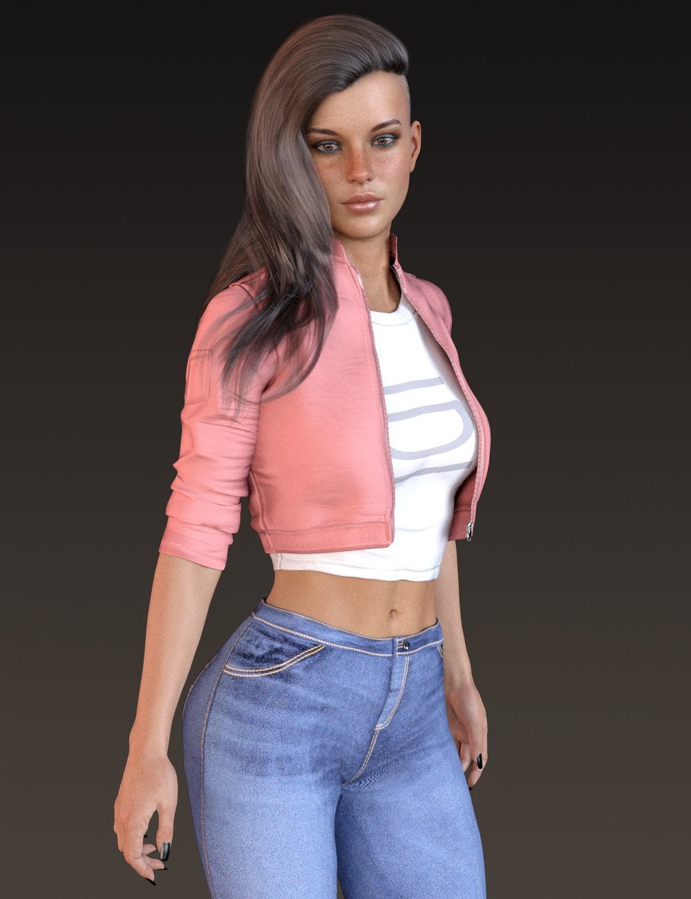 X-Fashion Spring Leather Outfit for Genesis 8 Female(s)