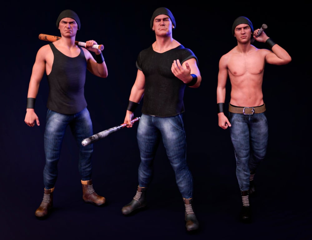 M3D Tough Guy Outfit for Genesis 8.1 Males
