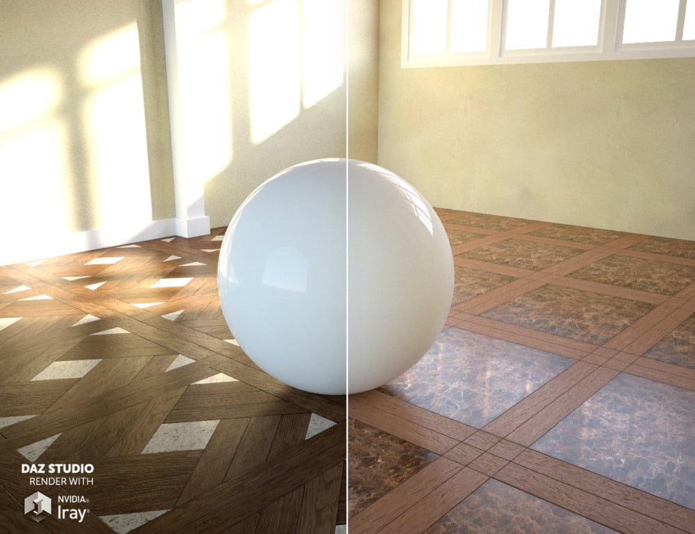 Modular Parquet Stone - Iray Shaders