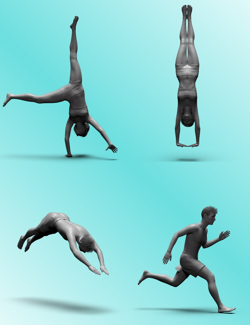 Bodies in Motion Poses for Genesis 8