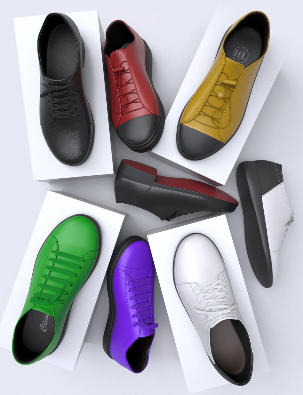 Classic and Walking Shoes for Genesis 8 and 8.1 Males