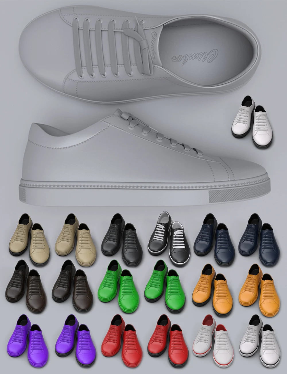 Classic and Walking Shoes for Genesis 8 and 8.1 Males