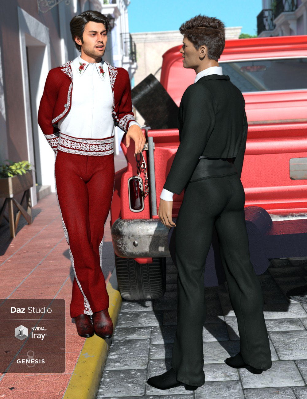 dForce Bolero Style Outfit Textures