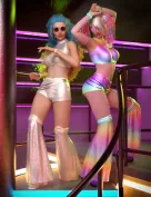 dForce Rave Party Outfit Textures