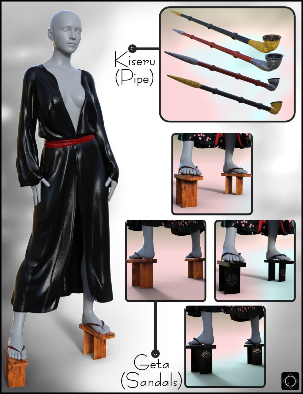 dForce Akai Hebi for Genesis 8 and 8.1 Females