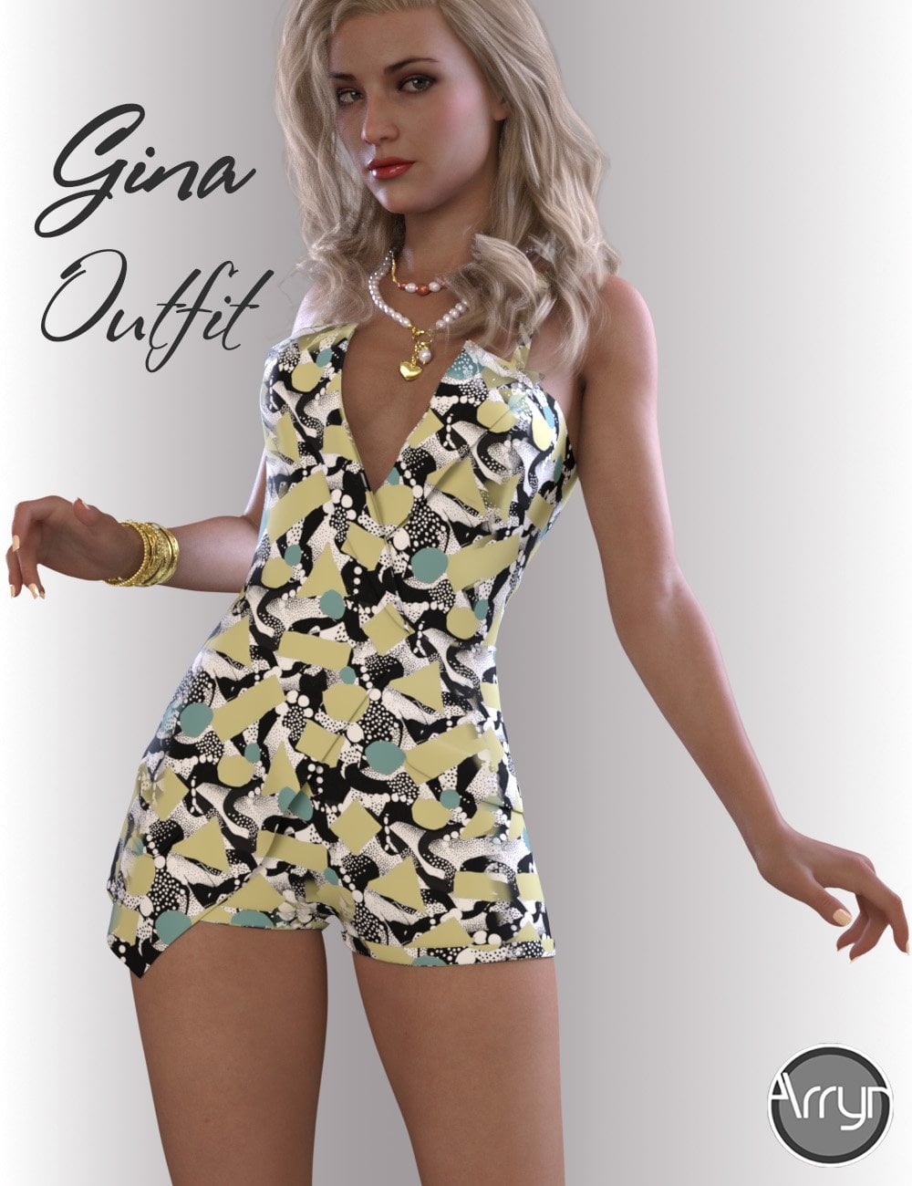 dForce Gina Outfit for Genesis 8.1 Females