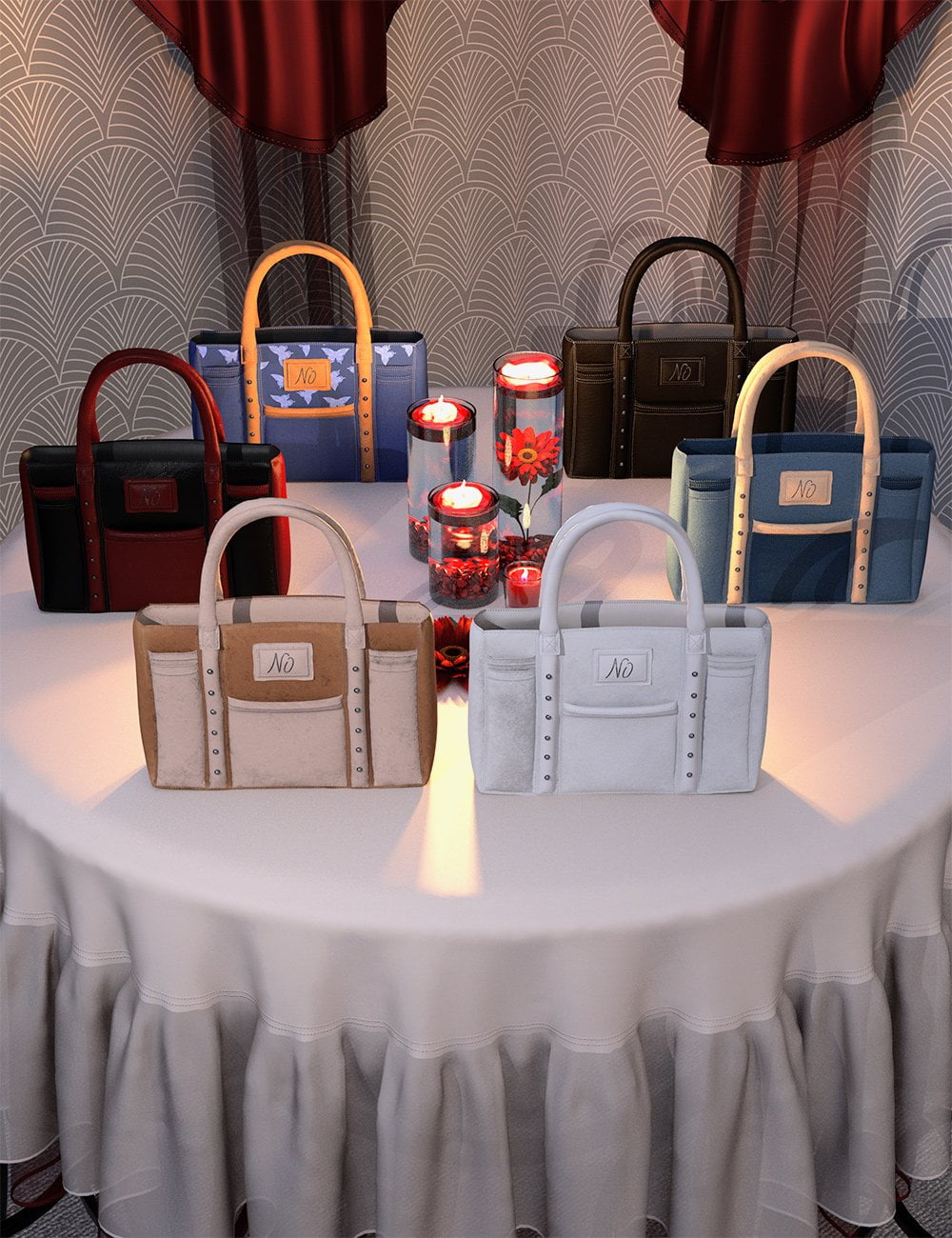 Night Out Purse and Accessories for Genesis 8 Female