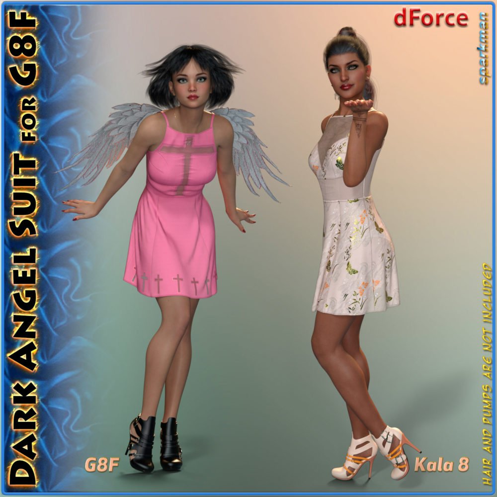 dForce Dark Angel Suit for Genesis 8 Female