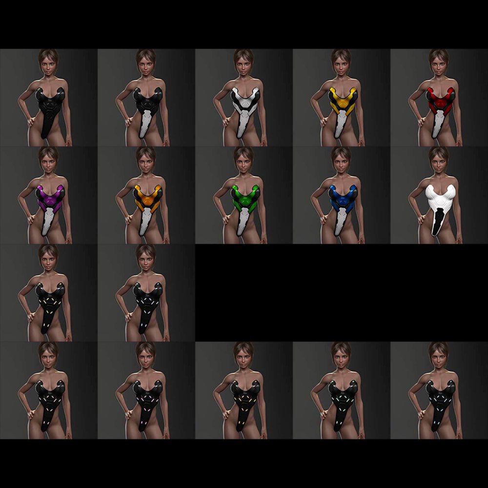 Techbody 01 for Genesis 8 and 8.1 Female Daz Studio Iray