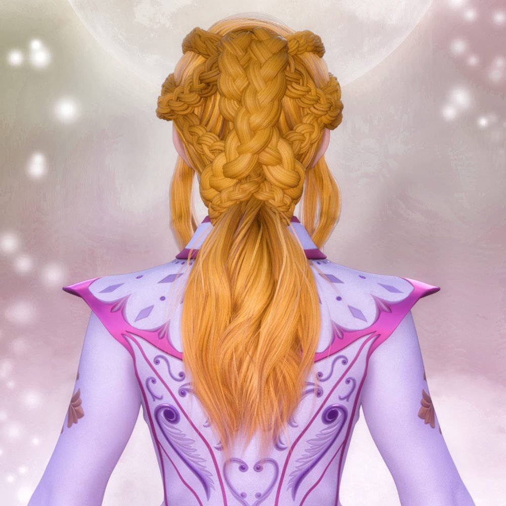 Fantasy Anime Haircut 10 Queen Hair for G8F